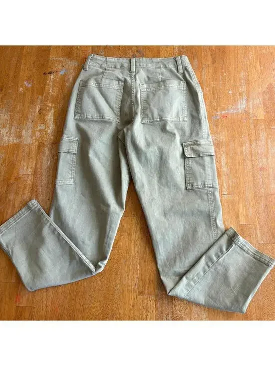 Cargo Utility Pants Boyfriend Fit Universal Thread Tag 0/25 Fits Like 25X30 Tan - Picture 8 of 8